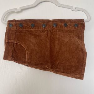 COPPER COLOR BUTTON DOWN SKIRT